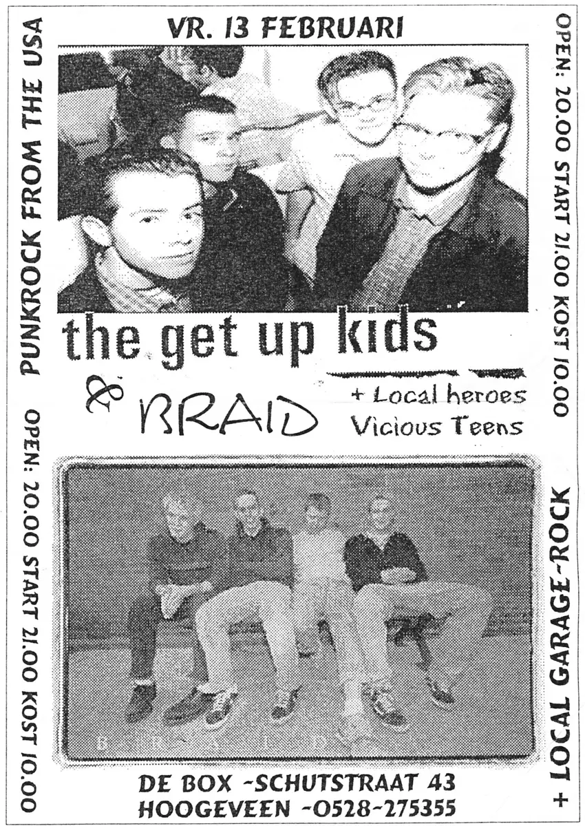 13-02-1998 - Hoogeveen - De Box - The Get up Kids - Braid - Source Bob Nanna - In My Time